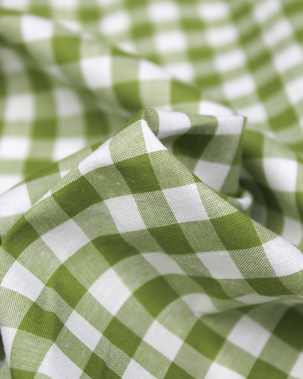 Yarn Dyed Cotton Fabric - 9mm Gingham Matcha