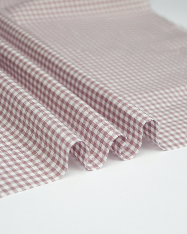 Yarn Dyed Cotton Fabric - 3mm Gingham Thistle