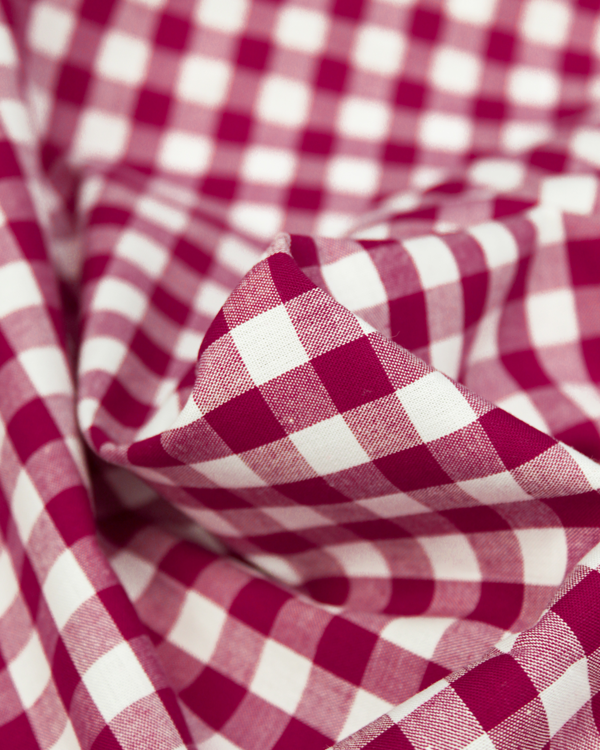 Yarn Dyed Cotton Fabric - 9mm Gingham Jam