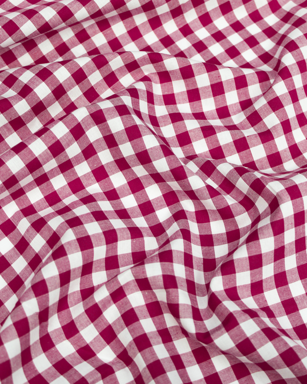 Yarn Dyed Cotton Fabric - 9mm Gingham Jam