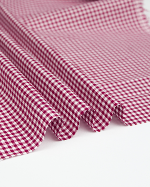 Yarn Dyed Cotton Fabric - 3mm Gingham Jam