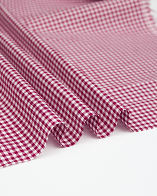 Yarn Dyed Cotton Fabric - 3mm Gingham Jam