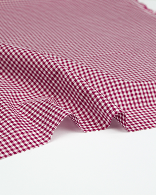 Yarn Dyed Cotton Fabric - 3mm Gingham Jam