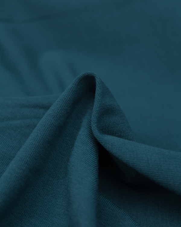 Organic Cotton Jersey Fabric - Pacific Blue