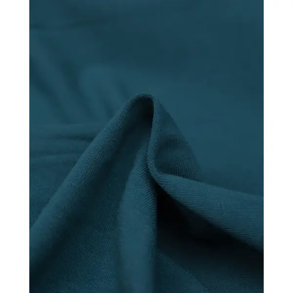 Organic Cotton Jersey Fabric - Pacific Blue – view 2 – Truro Fabrics