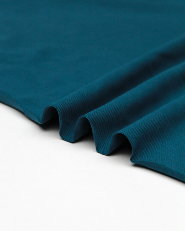 Organic Cotton Jersey Fabric - Pacific Blue