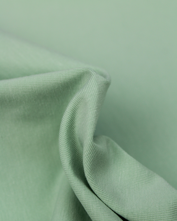 Organic Cotton Jersey Fabric - Tea Green