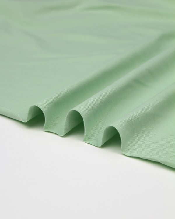Organic Cotton Jersey Fabric - Tea Green