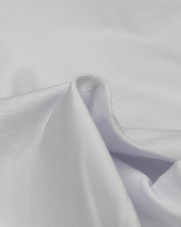 Organic Cotton Jersey Fabric - White