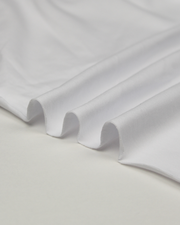 Organic Cotton Jersey Fabric - White