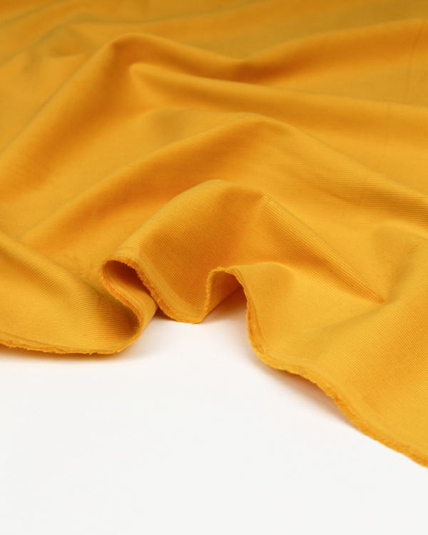 Cotton Babycord Fabric - Mustard