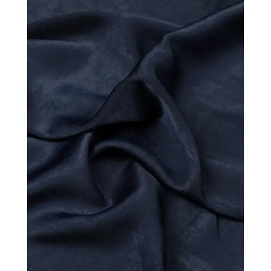 Sandwashed Satin Fabric - Navy Blue | Truro Fabrics