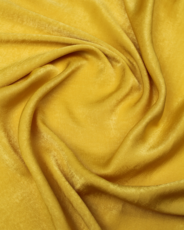 Sandwashed Satin Fabric - Marigold