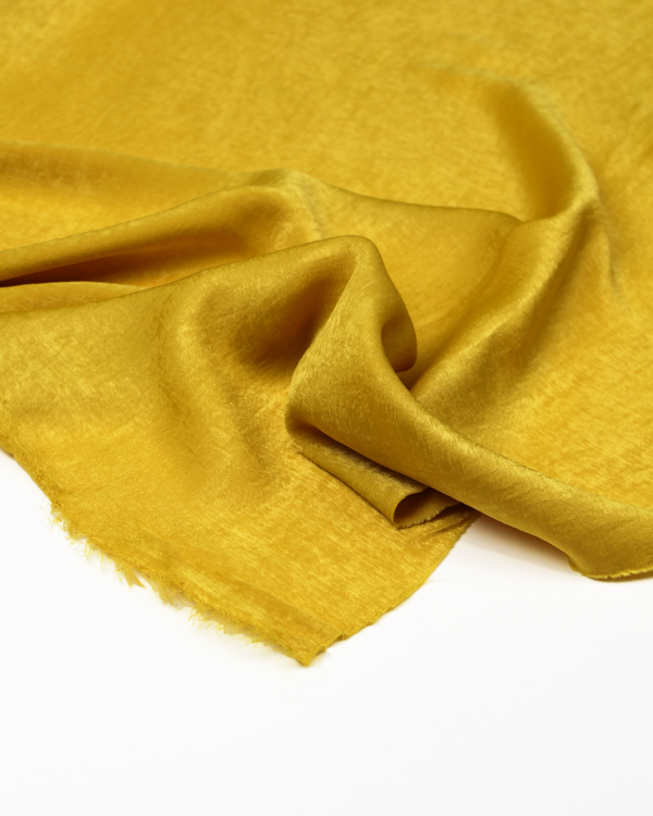 Sandwashed Satin Fabric - Marigold