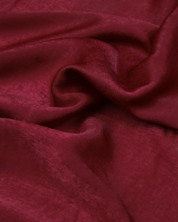 Sandwashed Satin Fabric - Scarlet