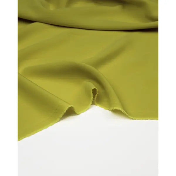 Fluid Micro Crepe Fabric - Lemongrass – view 4 – Truro Fabrics