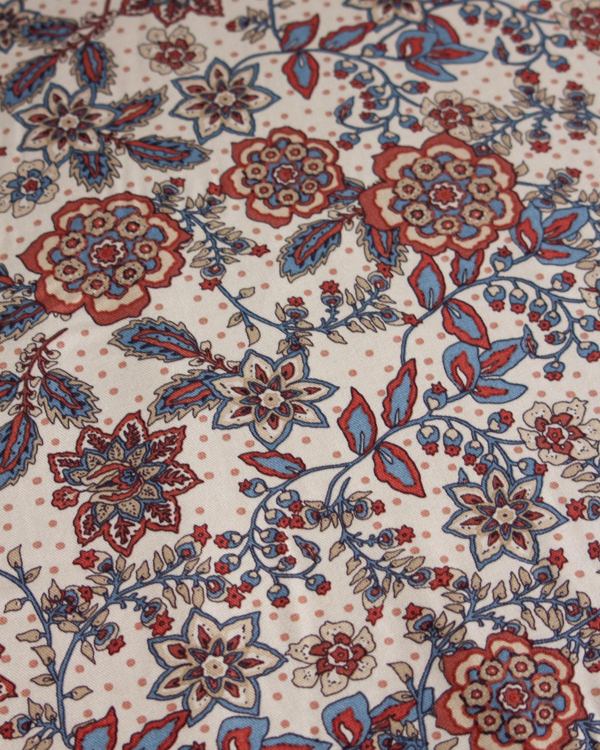 Viscose Twill Fabric - Fable Floral Terracotta