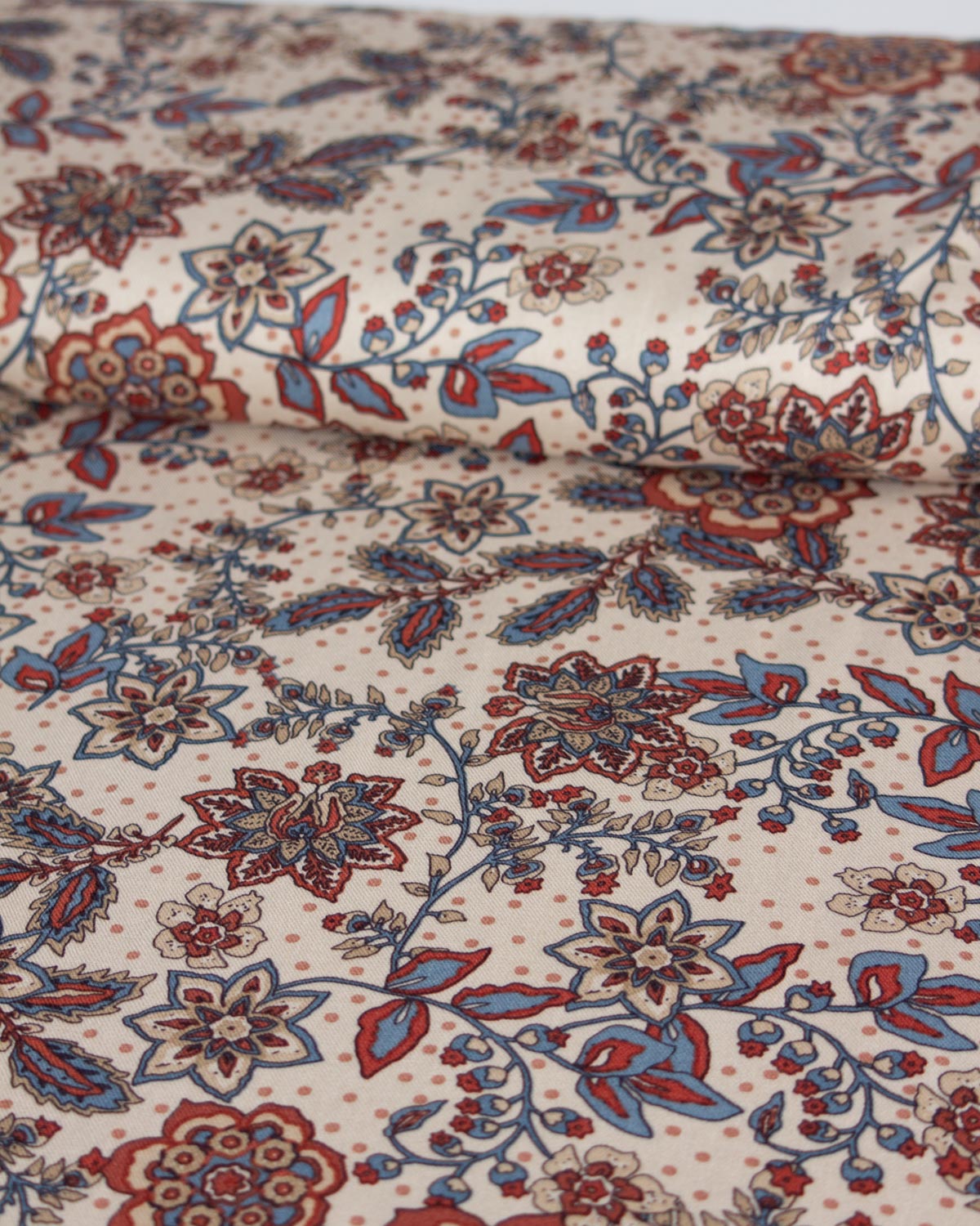 Viscose Twill Fabric - Fable Floral Terracotta
