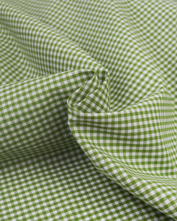 Yarn Dyed Cotton Fabric - 3mm Gingham Matcha