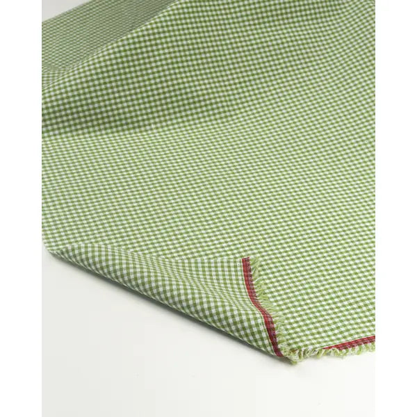 Yarn Dyed Cotton Fabric - 3mm Gingham Matcha | Truro Fabrics