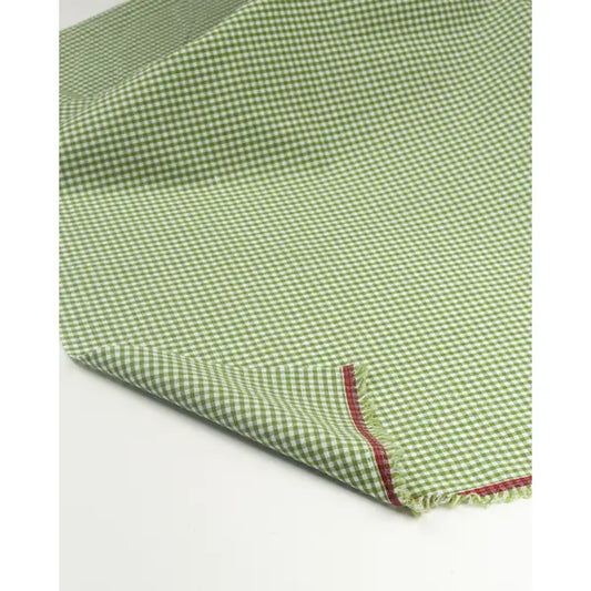 Yarn Dyed Cotton Fabric - 3mm Gingham Matcha | Truro Fabrics