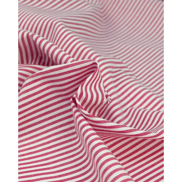 Yarn Dyed Cotton Fabric - 3mm Stripe Jam – view 2 – Truro Fabrics