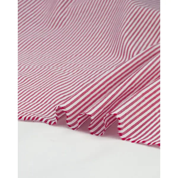 Yarn Dyed Cotton Fabric - 3mm Stripe Jam – view 3 – Truro Fabrics