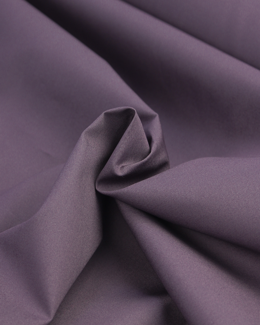 Plain Cotton Poplin Fabric - Plum