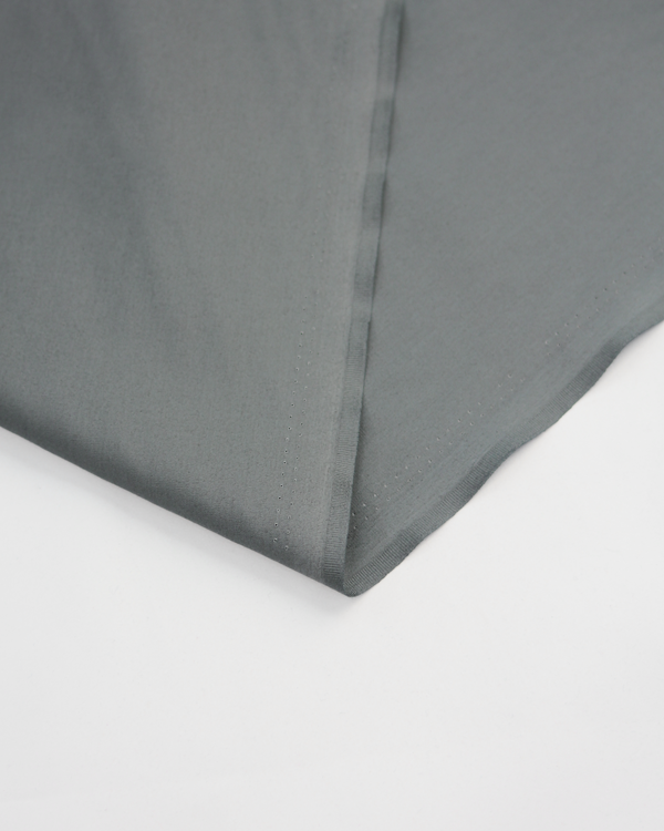 Plain Cotton Poplin Fabric - Grey