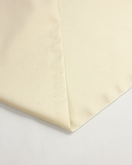 Plain Cotton Poplin Fabric - Natural