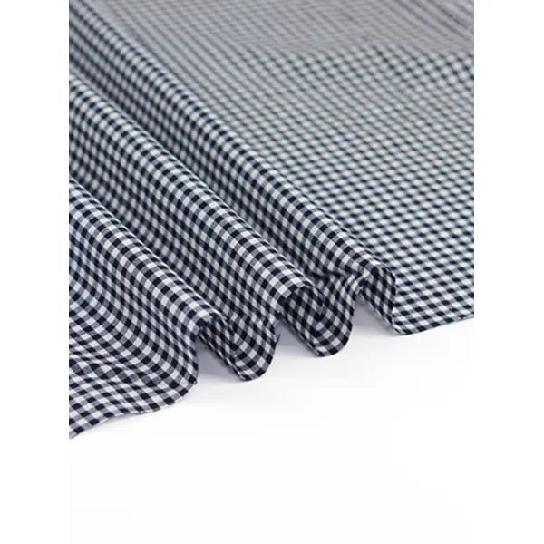 Yarn Dyed Cotton Fabric - 3mm Gingham Navy – Truro Fabrics
