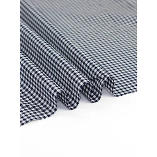 Yarn Dyed Cotton Fabric - 3mm Gingham Navy – Truro Fabrics
