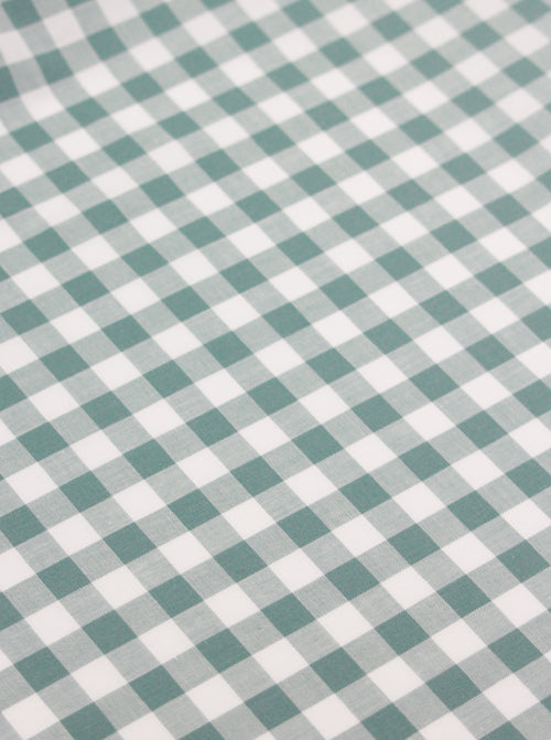 Yarn Dyed Cotton Fabric - 9mm Gingham Rockpool