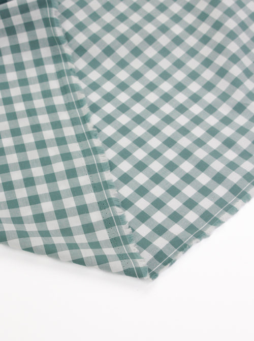 Yarn Dyed Cotton Fabric - 9mm Gingham Rockpool