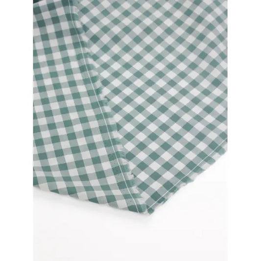 Yarn Dyed Cotton Fabric - 9mm Gingham Rockpool | Truro Fabrics
