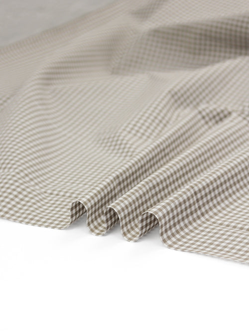Yarn Dyed Cotton Fabric - 3mm Gingham Barley