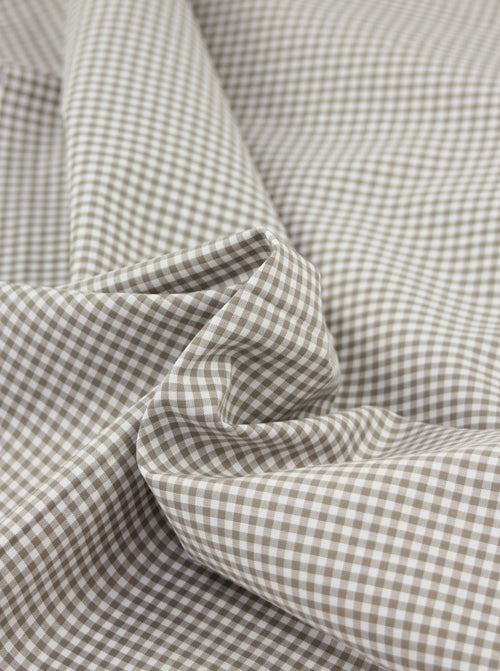 Yarn Dyed Cotton Fabric - 3mm Gingham Barley