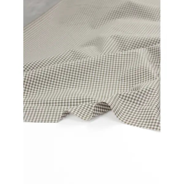 Yarn Dyed Cotton Fabric - 3mm Gingham Barley | Truro Fabrics