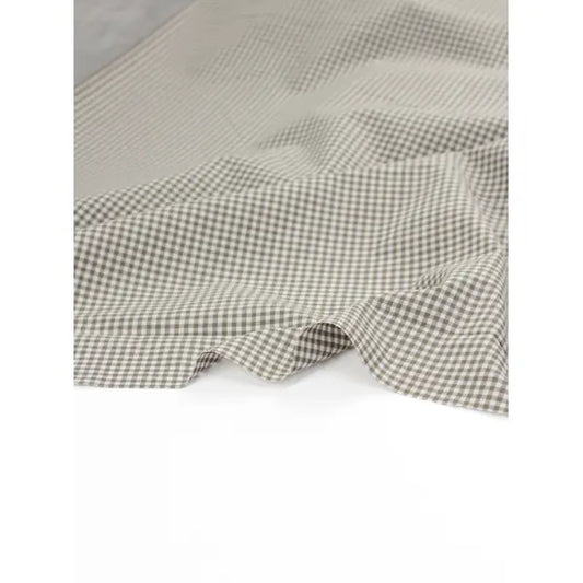 Yarn Dyed Cotton Fabric - 3mm Gingham Barley | Truro Fabrics