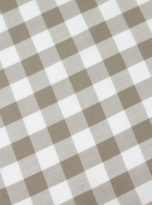 Yarn Dyed Cotton Fabric - 17mm Gingham Barley