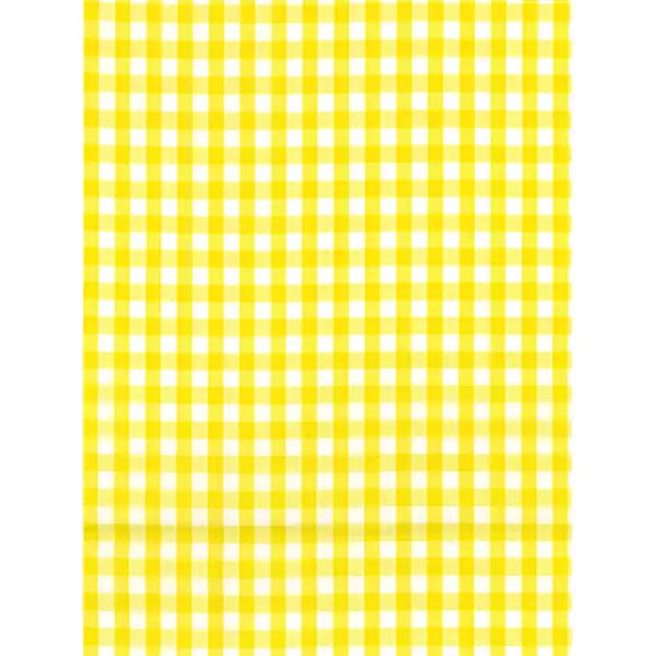 Polycotton Gingham Fabric - 6mm - Sunshine Yellow | Truro Fabrics