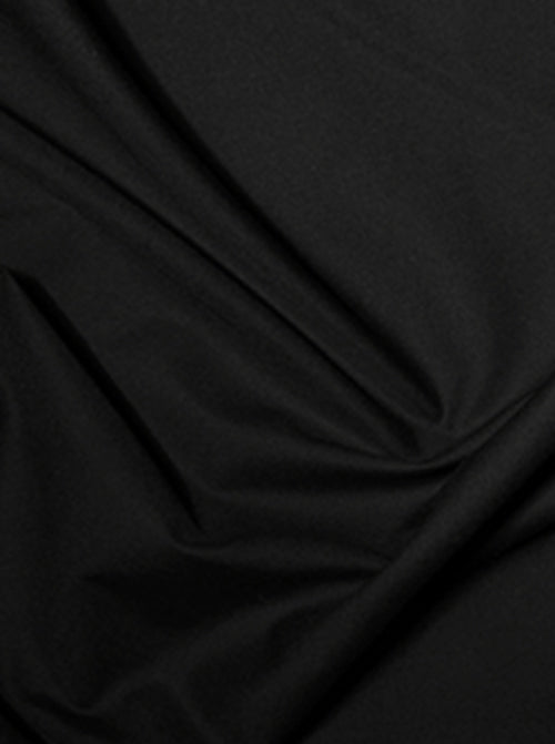 Plain Polycotton Fabric - Black