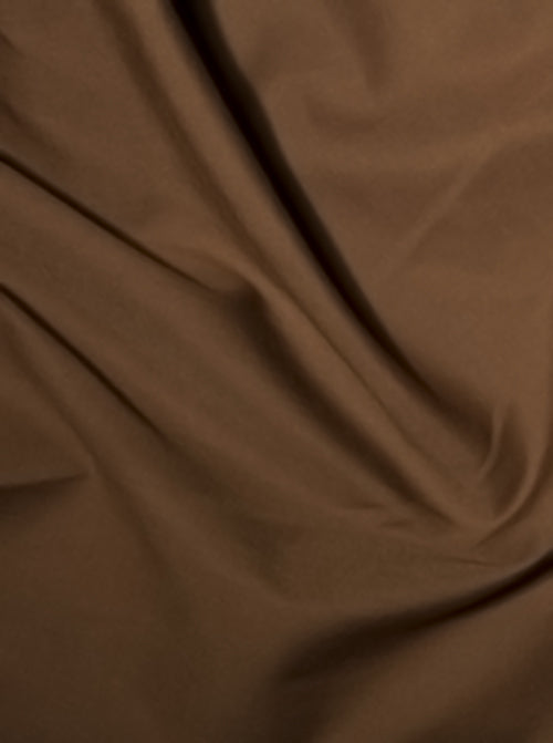 Plain Polycotton Fabric - Brown