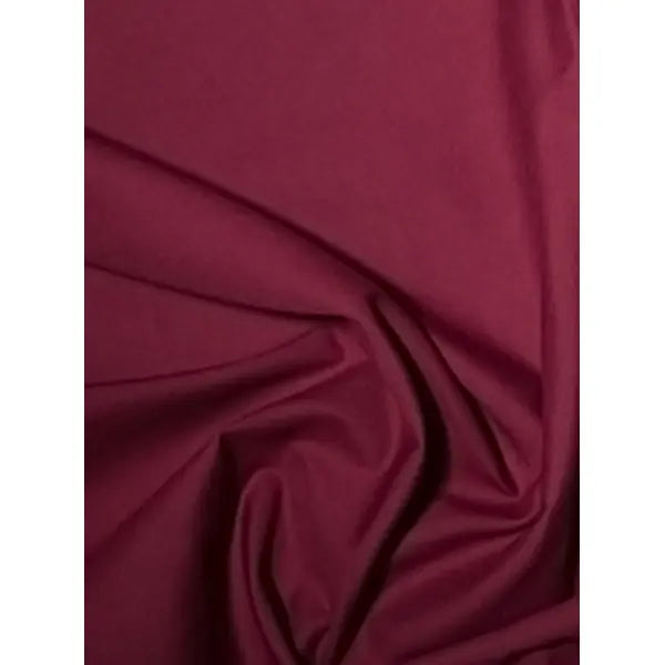 Plain Polycotton Fabric - Wine | Truro Fabrics