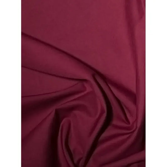 Plain Polycotton Fabric - Wine | Truro Fabrics