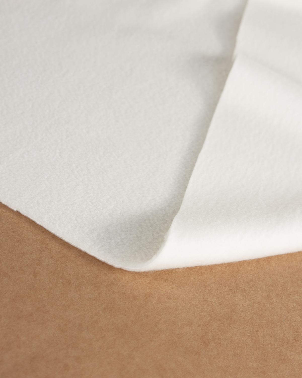 Close up of soft, plush fleece fabric.