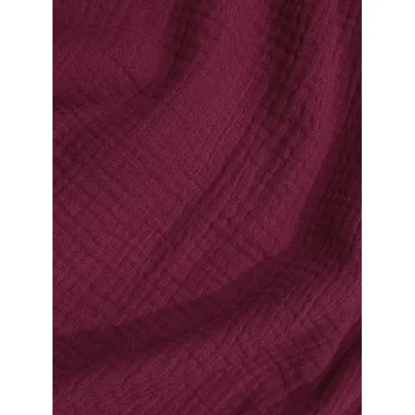 Cotton Double Gauze Fabric - Mulberry | Truro Fabrics
