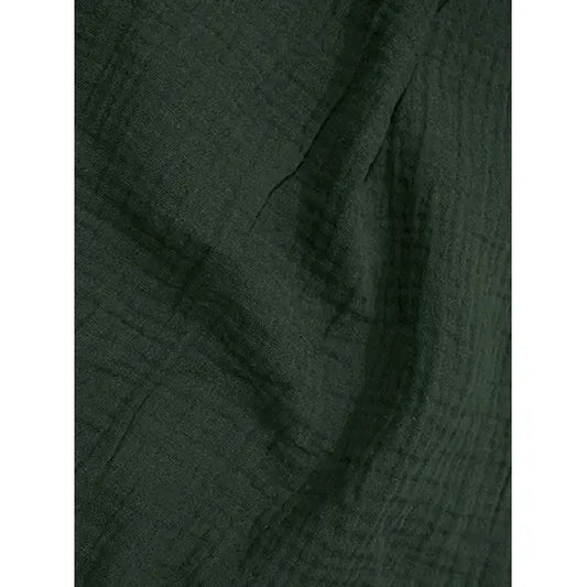 Cotton Double Gauze Fabric - Pine Green | Truro Fabrics