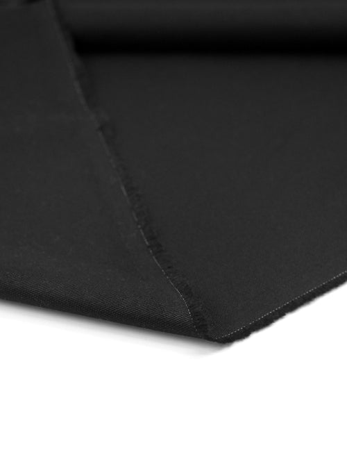 Pure Cotton Canvas Fabric - Black