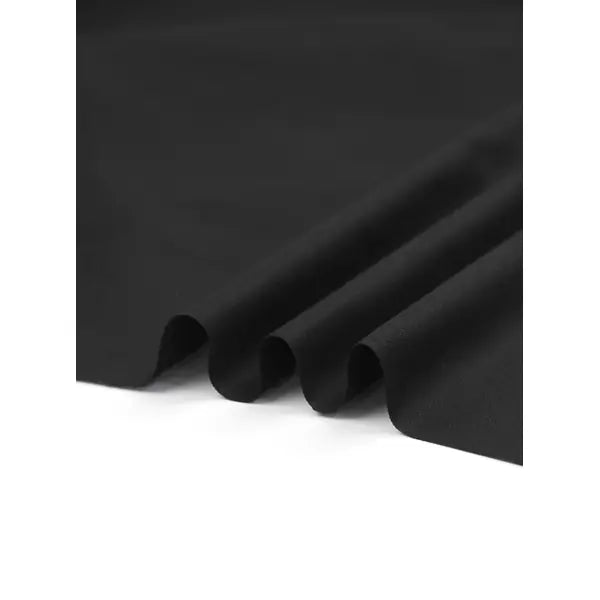 Pure Cotton Canvas Fabric - Black | Truro Fabrics